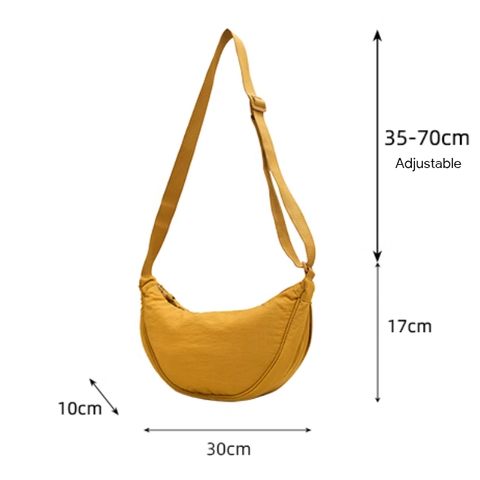 Half Moon Crossbody Sling Bag