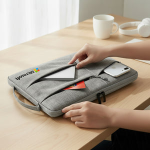 13 Inch Laptop Sleeve with Multi Zip Design and Handle