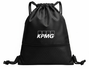 High Quality Drawstring Bag with Front Pocket (Water-Resistant)