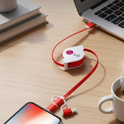 Retractable Charging Cable (with Type-C)