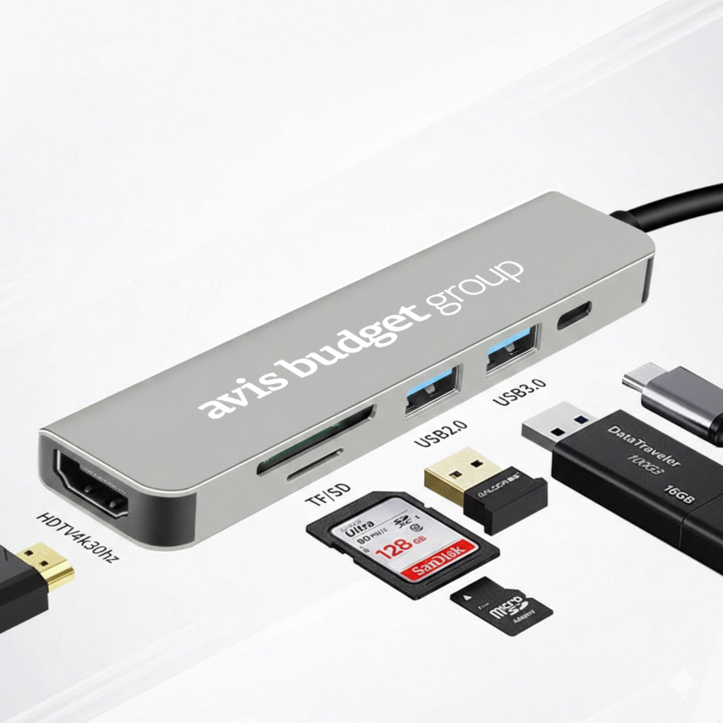 6 in 1 Hub with USB C