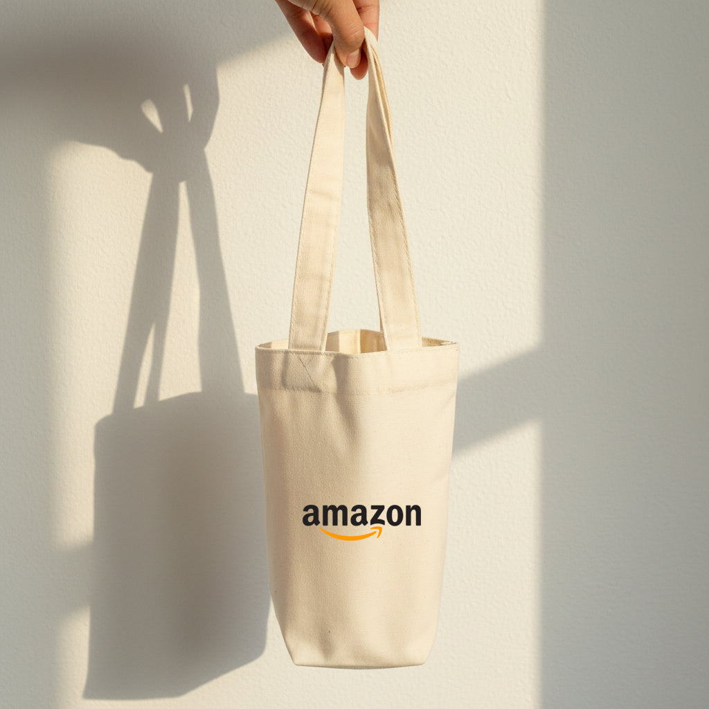 Canvas Bottle / Cup Tote Bag Carrier