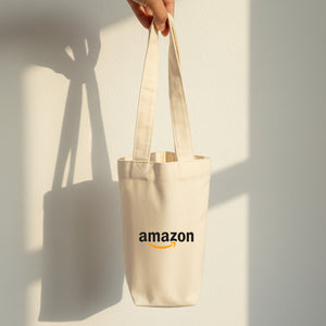 Canvas Bottle / Cup Tote Bag Carrier