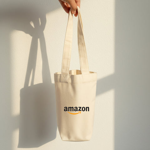 Canvas Bottle / Cup Tote Bag Carrier
