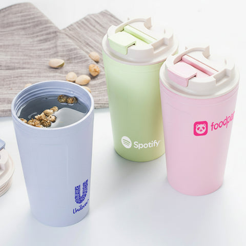 420ml Eco-friendly Wheat Straw Insulated Tumbler