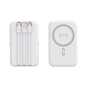 10,000mAh Supreme Magnetic Wireless Powerbank with Cables & Stand