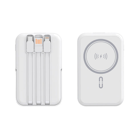 10,000mAh Supreme Magnetic Wireless Powerbank with Cables & Stand