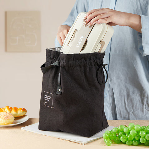 Loop Drawstring Insulated Lunch Bag