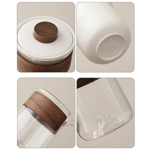 Portable Ceramic & Glass Tea Set