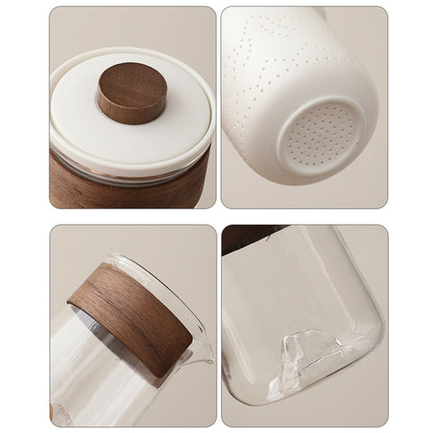 Portable Ceramic & Glass Tea Set