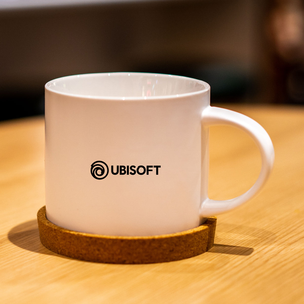 500ml Premium Ceramic Mug with Cork Coaster Set