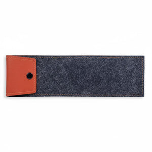 Metal Straw Set in Felt Pouch