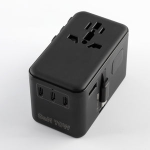 70W GaN Bon Travel Adapter with Retractable Cable