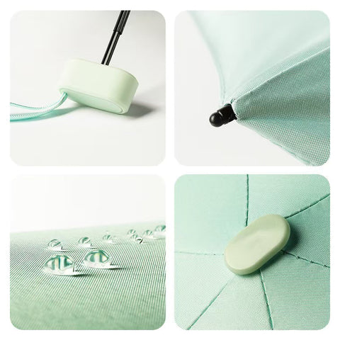 19'' Compact Lightweight Umbrella with UV Coating in Case