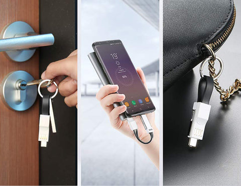 3 in 1 Keyring Charging Cable